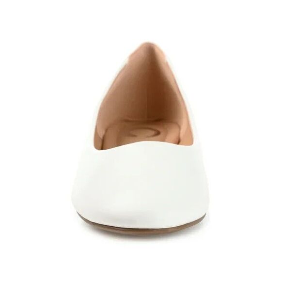 Journee Collection Women's Comfort Ballet Kavn Flats,  White 6.5M - Picture 5 of 8